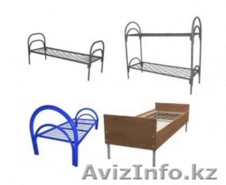 Кровати металлические для времянок, кровати для бытовок, кровати железные оптом - Изображение #1, Объявление #1425091