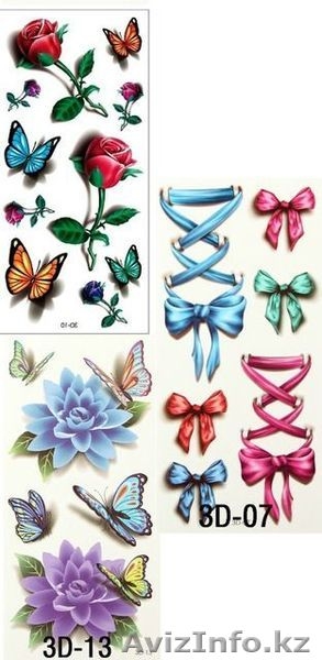 Временные татуировки, цветные - Изображение #1, Объявление #1558617